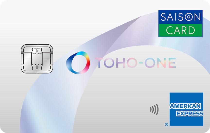 TOHO-ONEセゾンカードの券面（通常デザイン／American Express）